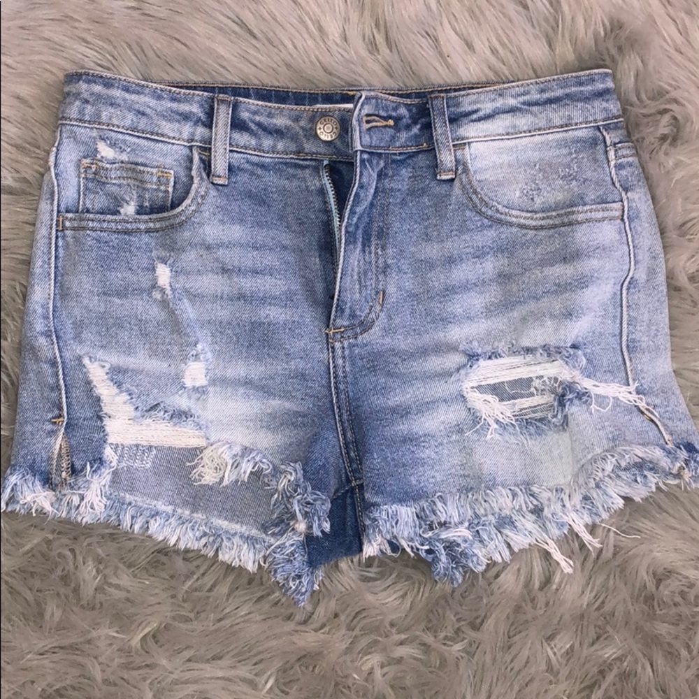 High Rise Jean Shorts (Never Worn)
